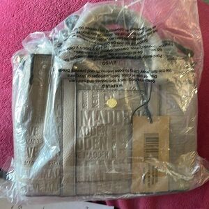 Steve Madden  Satchel  Crossbody bag Mushroom Taupe debossed Logo     Purse NWT